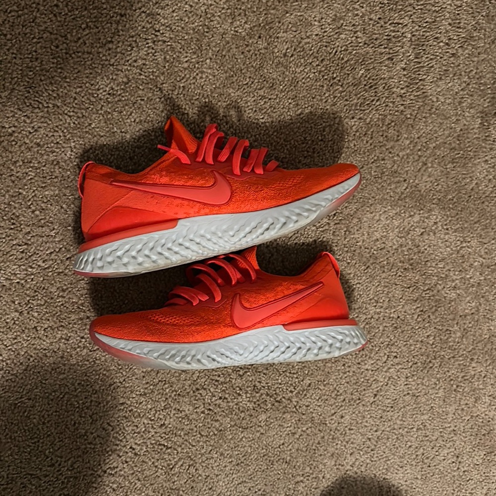 Nike Epic React Flyknit (Sz. 13) - Red/Red - Like New - Picture 1 of 3